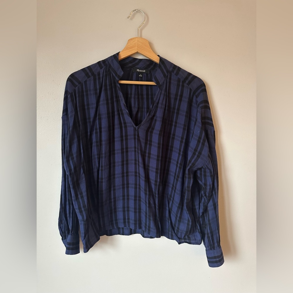 Madewell Highroad Popover Shirt in Chelton Plaid